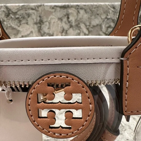 Tory Burch Ella PVC Vinyl Clear Mini Tote bag - Picture 2 of 11